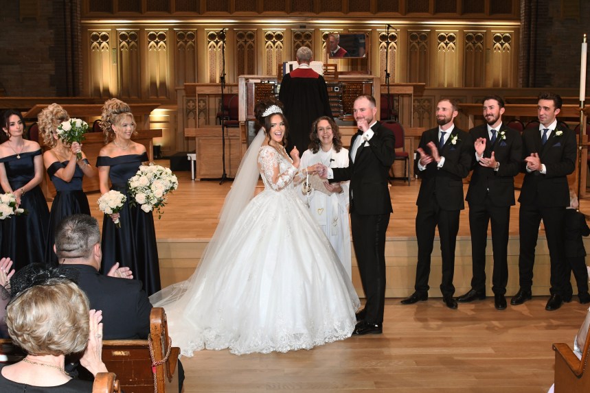 Beautiful wedding at The Metropolitan United Church by Columbia Photos