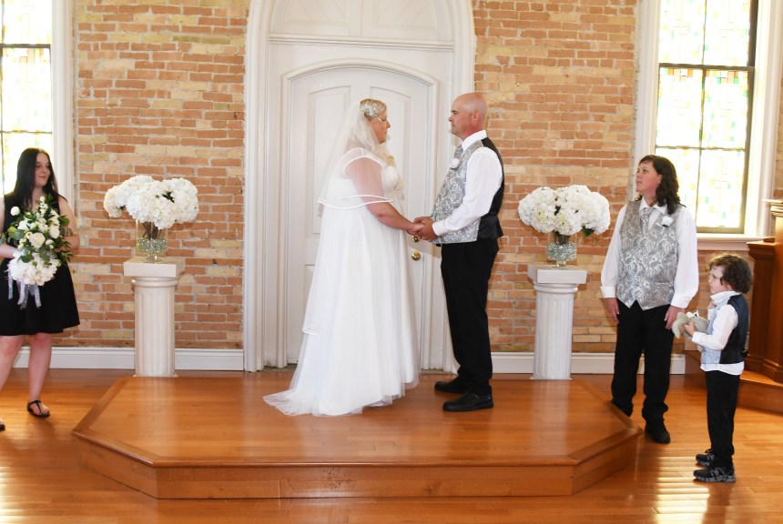 Beautiful wedding photography at The Rose Chapel by Columbia Photos of London Ontario