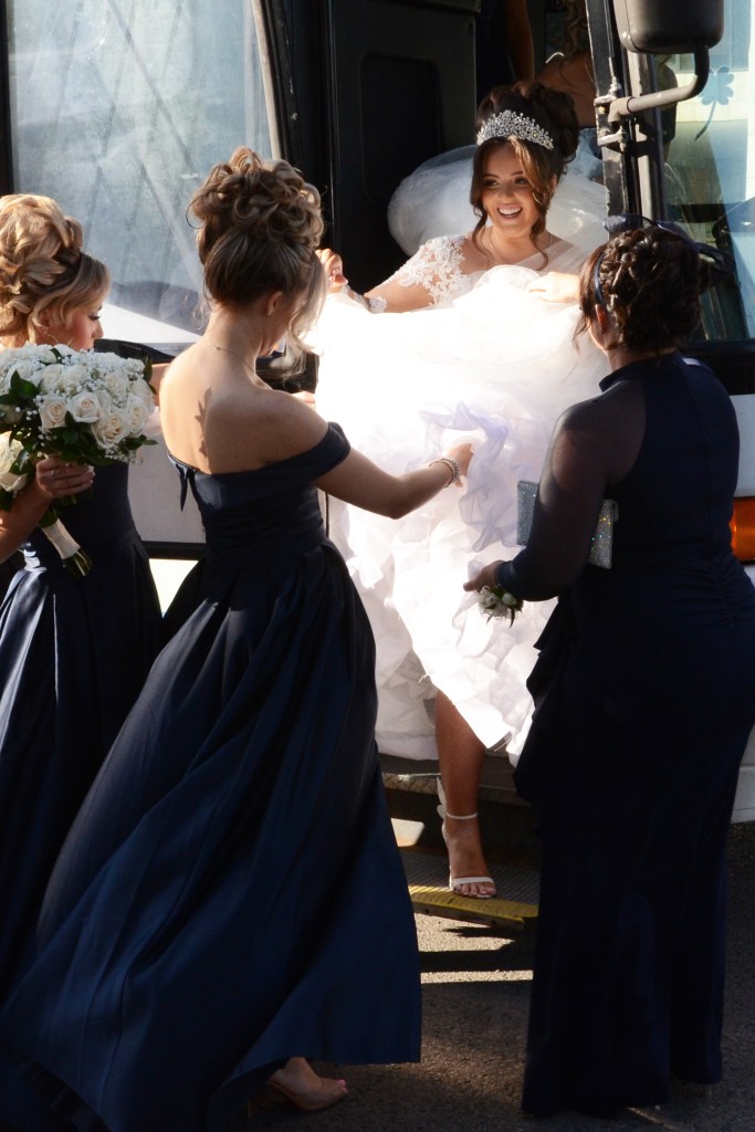 Arriving at the church by Columbia Photos