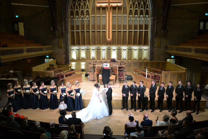 Beautiful wedding at The Metropolitan United Church by Columbia Photos
