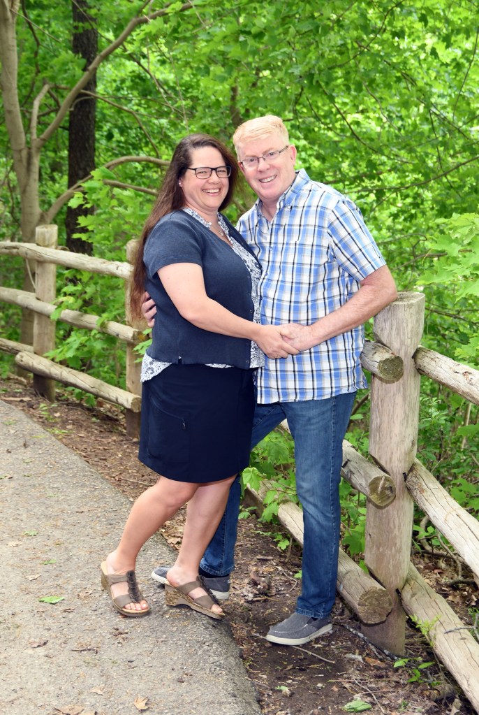 Beautiful engagement photo session at The Civic Garden Complex in London Ontario.