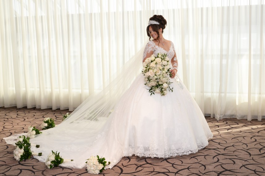Beautiful wedding photo at The Double Tree by Hilton by Columbia Photos