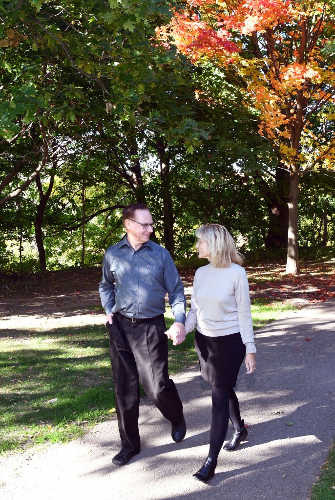 Beautiful Fall engagement photo session at The Civic Garden Complex by Columbia Photos of London Ontario