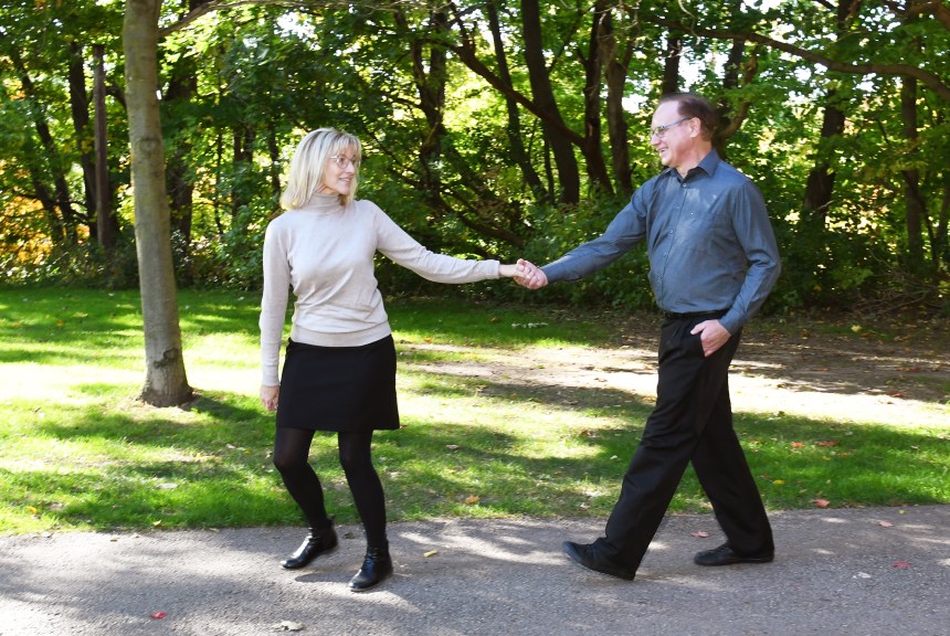 Beautiful Fall engagement photo session at The Civic Garden Complex by Columbia Photos of London Ontario