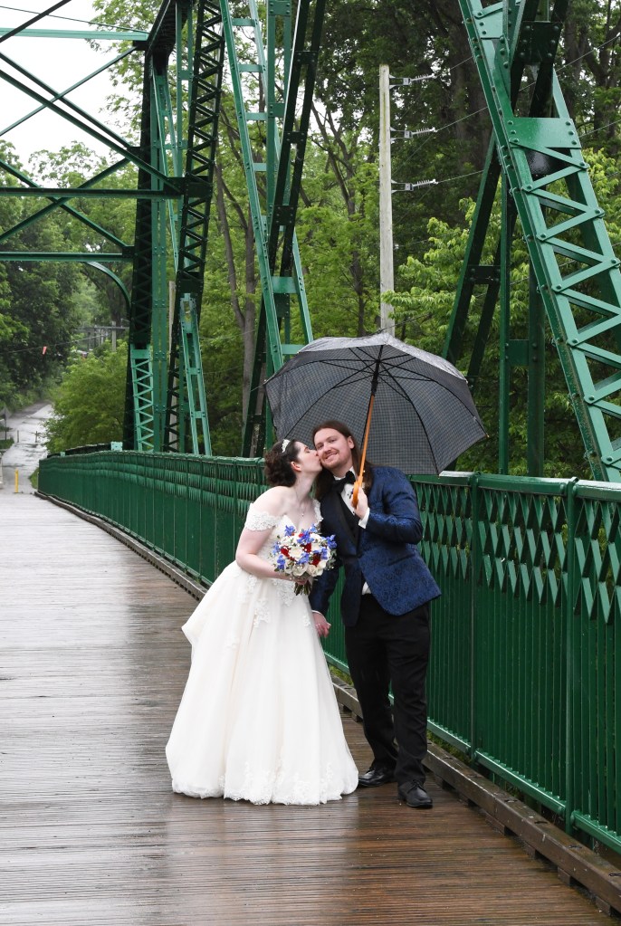 Wedding at Bridge by Columbia Photos