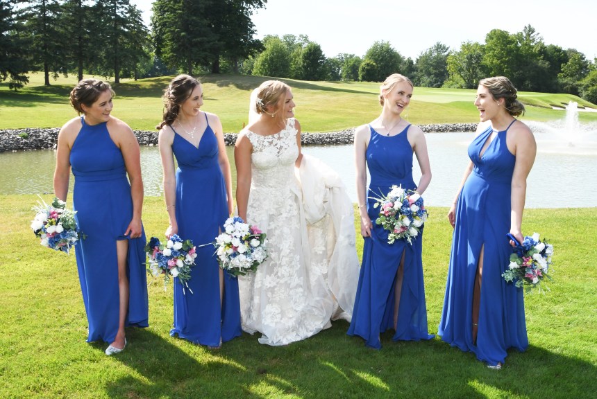 Lovely wedding photo at The Highland Country Club by Columbia Photos in London Ontario