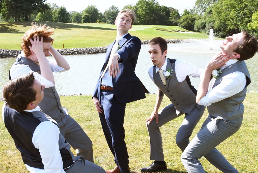 Lovely wedding photo at The Highland Country Club by Columbia Photos in London Ontario