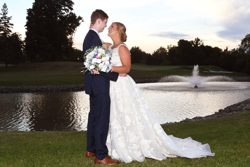 Lovely wedding photo at The Highland Country Club by Columbia Photos in London Ontario
