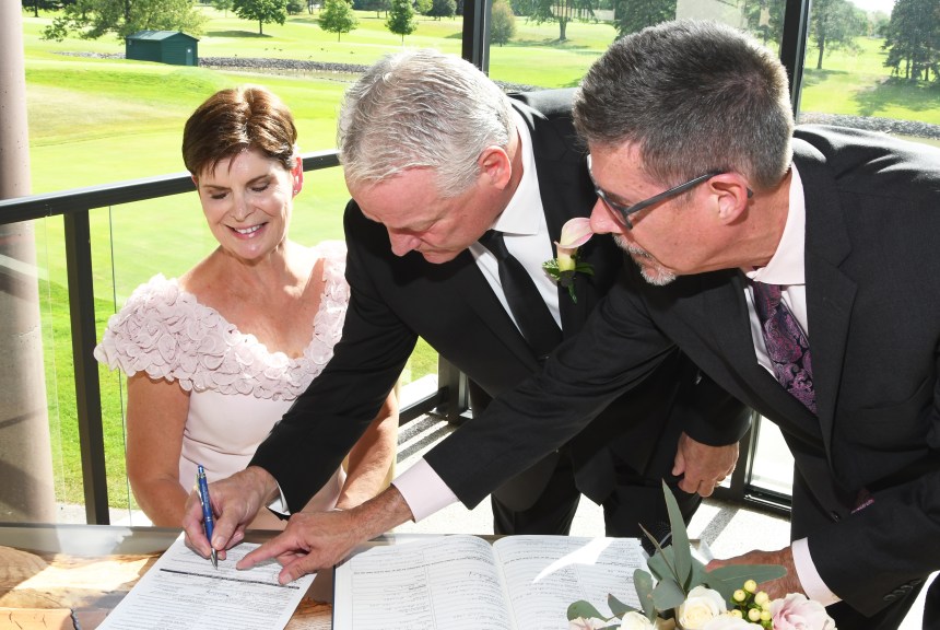 Wonderful wedding photo at The Highland Country Club by Columbia Photos of London Ontario