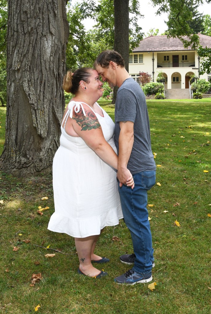 Beautiful engagement photo at Elsie Perrin Williams Estate by Columbia Photos of London Ontario
