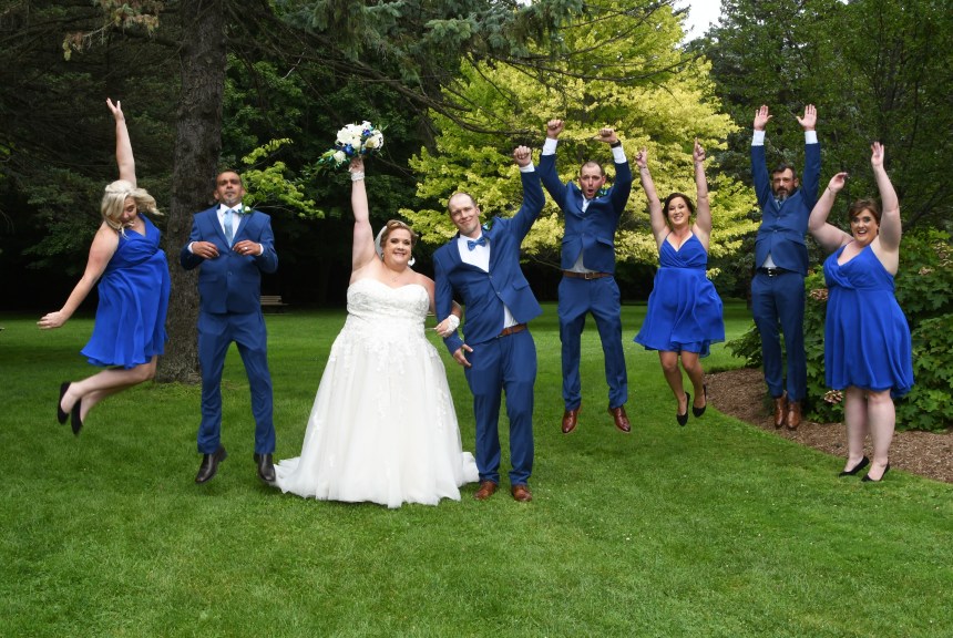 Wedding photo at the Civic Garden Complex by Columbia Photos of London Ontario