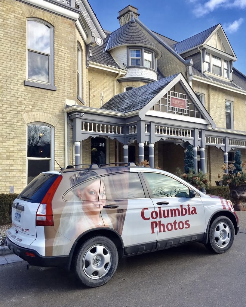 Columbia Photos' truck at Idlewyld Inn in London Ontario