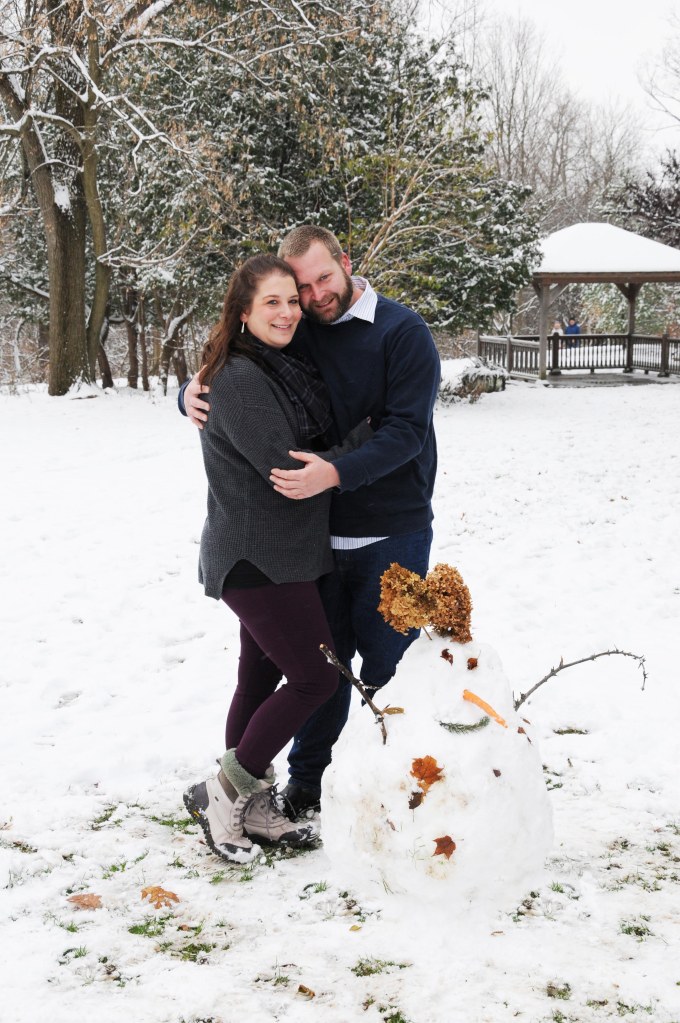 Elsie Perrin Williams Estate winter engagement photo session. Engagement photographers London Ontario. Columbia Photos is wedding photography based in London Ontario. Owner and pro photographer is Phil Vanderpost.